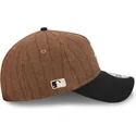 bone-curvo-castanho-e-preto-ajustavel-9twenty-a-frame-wool-pinstripe-da-chicago-white-sox-mlb-da-new-era