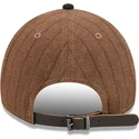 bone-curvo-castanho-e-preto-ajustavel-9twenty-a-frame-wool-pinstripe-da-chicago-white-sox-mlb-da-new-era
