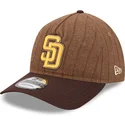 bone-curvo-castanho-ajustavel-9twenty-a-frame-wool-pinstripe-da-san-diego-padres-mlb-da-new-era