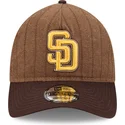 bone-curvo-castanho-ajustavel-9twenty-a-frame-wool-pinstripe-da-san-diego-padres-mlb-da-new-era