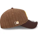 bone-curvo-castanho-ajustavel-9twenty-a-frame-wool-pinstripe-da-san-diego-padres-mlb-da-new-era