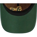 bone-curvo-castanho-e-verde-ajustavel-9twenty-a-frame-wool-pinstripe-da-oakland-athletics-mlb-da-new-era