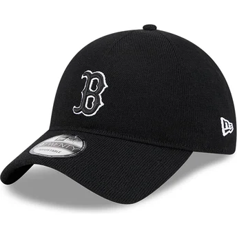 Boné curvo preto ajustável 9TWENTY Merino Wool da Boston Red Sox MLB da New Era