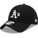bone-curvo-preto-ajustavel-9twenty-merino-wool-da-oakland-athletics-mlb-da-new-era