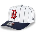 bone-curvo-branco-e-azul-marinho-snapback-9fifty-a-frame-satin-pinstripe-da-boston-red-sox-mlb-da-new-era