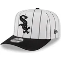 bone-curvo-branco-e-preto-snapback-9fifty-a-frame-satin-pinstripe-da-chicago-white-sox-mlb-da-new-era