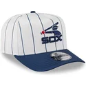 bone-curvo-branco-e-azul-marinho-snapback-9fifty-a-frame-satin-pinstripe-da-chicago-white-sox-mlb-da-new-era