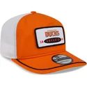 bone-curvo-laranja-e-branco-snapback-19twenty-embroidered-patch-da-anaheim-ducks-nhl-da-new-era