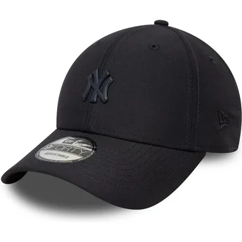 Boné curvo azul marinho ajustável 9FORTY Pin da New York Yankees MLB da New Era