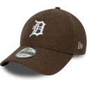 bone-curvo-castanho-snapback-9forty-melton-wool-da-detroit-tigers-mlb-da-new-era