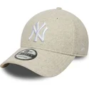 bone-curvo-bege-snapback-9forty-melton-wool-da-new-york-yankees-mlb-da-new-era