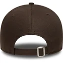 bone-curvo-castanho-ajustavel-9forty-outline-da-los-angeles-dodgers-mlb-da-new-era