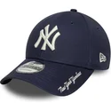 bone-curvo-azul-marinho-ajustavel-9forty-visor-script-da-new-york-yankees-mlb-da-new-era