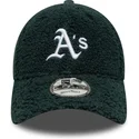 bone-curvo-verde-ajustavel-9forty-winter-borg-da-oakland-athletics-mlb-da-new-era