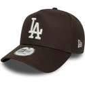 bone-curvo-castanho-snapback-9forty-e-frame-side-patch-da-los-angeles-dodgers-mlb-da-new-era