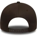 bone-curvo-castanho-snapback-9forty-e-frame-side-patch-da-los-angeles-dodgers-mlb-da-new-era