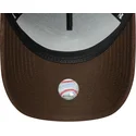 bone-curvo-verde-e-castanho-snapback-9forty-e-frame-suede-visor-da-los-angeles-dodgers-mlb-da-new-era