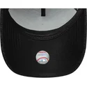 bone-curvo-preto-snapback-com-logo-preto-9forty-e-frame-melton-da-new-york-yankees-mlb-da-new-era