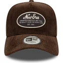 bone-curvo-castanho-snapback-9forty-e-frame-patch-cord-da-new-era