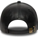 bone-curvo-preto-ajustavel-9forty-e-frame-img-leather-da-new-york-yankees-mlb-da-new-era