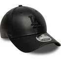 bone-curvo-preto-snapback-com-logo-preto-9forty-m-crown-pu-da-los-angeles-dodgers-mlb-da-new-era