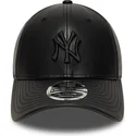 bone-curvo-preto-snapback-com-logo-preto-9forty-m-crown-pu-da-new-york-yankees-mlb-da-new-era