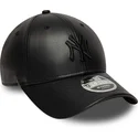bone-curvo-preto-snapback-com-logo-preto-9forty-m-crown-pu-da-new-york-yankees-mlb-da-new-era