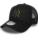 bone-trucker-preto-com-logo-verde-a-frame-league-essential-da-new-york-yankees-mlb-da-new-era
