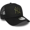 bone-trucker-preto-com-logo-verde-a-frame-league-essential-da-new-york-yankees-mlb-da-new-era