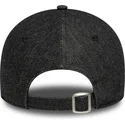 bone-curvo-preto-ajustavel-para-mulheres-9forty-sequin-denim-da-los-angeles-dodgers-mlb-da-new-era