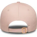 bone-curvo-rosa-ajustavel-para-mulheres-9forty-metallic-logo-da-new-york-yankees-mlb-da-new-era