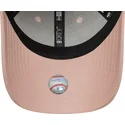 bone-curvo-rosa-ajustavel-para-mulheres-com-logo-rosa-9forty-league-essential-da-los-angeles-dodgers-mlb-da-new-era