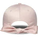 bone-curvo-rosa-ajustavel-para-mulheres-com-logo-rosa-9forty-satin-bow-back-da-new-york-yankees-mlb-da-new-era