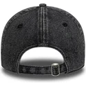 bone-curvo-preto-ajustavel-para-mulheres-9twenty-denim-da-new-york-yankees-mlb-da-new-era