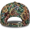 bone-curvo-multicolor-ajustavel-para-mulheres-9twenty-floral-da-new-york-yankees-mlb-da-new-era
