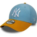 bone-curvo-azul-e-castanho-ajustavel-para-crianca-9forty-cord-da-new-york-yankees-mlb-da-new-era