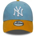 bone-curvo-azul-e-castanho-ajustavel-para-crianca-9forty-cord-da-new-york-yankees-mlb-da-new-era