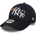 bone-curvo-azul-marinho-ajustavel-para-crianca-9forty-space-icon-da-new-york-yankees-mlb-da-new-era