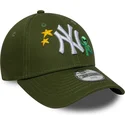 bone-curvo-verde-ajustavel-para-crianca-9forty-space-icon-da-new-york-yankees-mlb-da-new-era