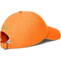 bone-curvo-laranja-ajustavel-com-logo-verde-cotton-chino-classic-sport-da-polo-ralph-lauren