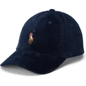 bone-curvo-azul-marinho-ajustavel-classic-sport-corduroy-da-polo-ralph-lauren