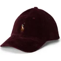 bone-curvo-grena-ajustavel-classic-sport-corduroy-da-polo-ralph-lauren