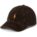 bone-curvo-castanho-escuro-ajustavel-classic-sport-corduroy-da-polo-ralph-lauren