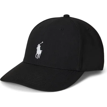 Boné curvo preto snapback Twill High Crown da Polo Ralph Lauren