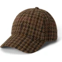 bone-curvo-castanho-ajustavel-checked-wool-tweed-da-polo-ralph-lauren