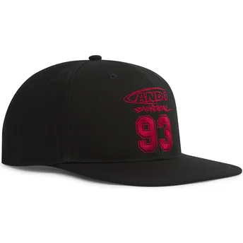 Boné plano preto snapback Core Logo 93 da AND1