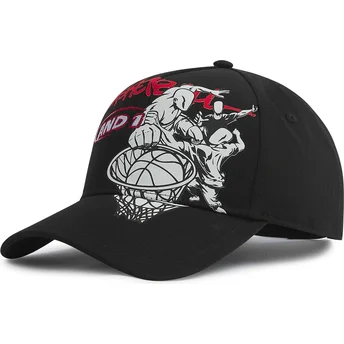 Boné curvo preto snapback Dunk Graffiti da AND1
