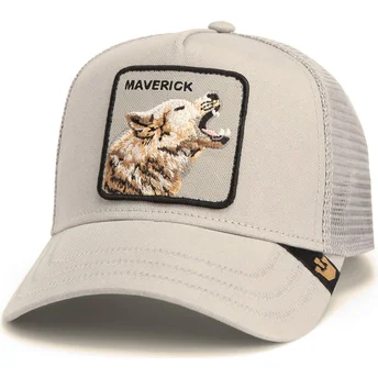 Boné trucker cinza lobo Maverick Howling In Harmony Core Canvas The Farm da Goorin Bros.