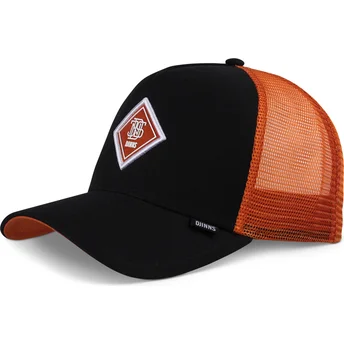 Boné trucker preto e laranja HFT Match DNC da Djinns
