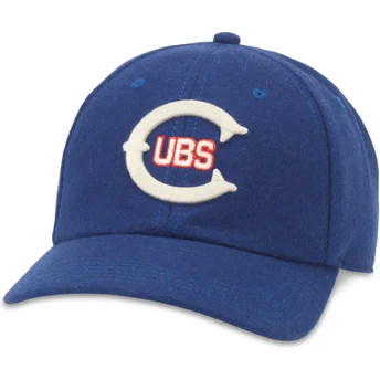 Boné curvo azul ajustável Cleveland Cubs Archive Legend da American Needle